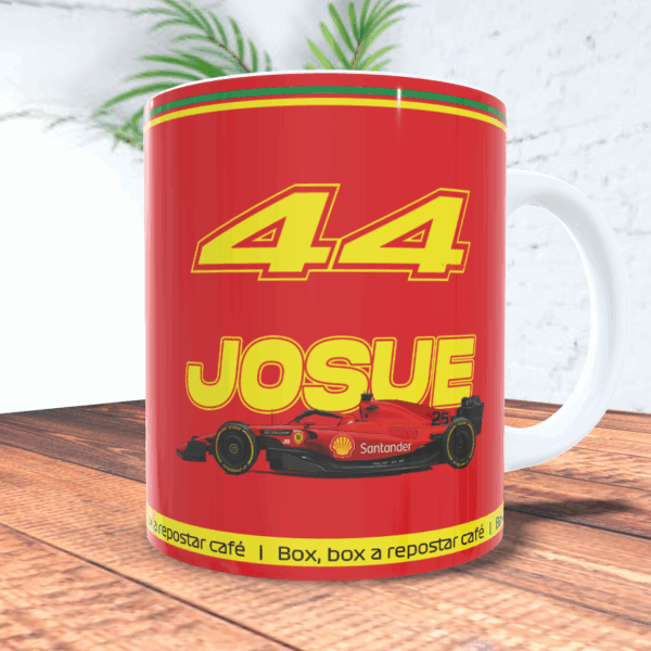 Ferrari F1 - Taza personalizada con nombre - Imagen 2