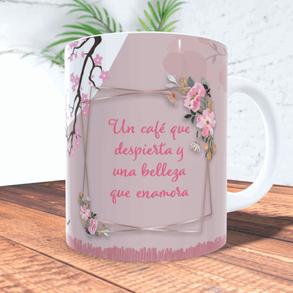 Inicial con nombre y frase en regalo personalizado - Imagen 3