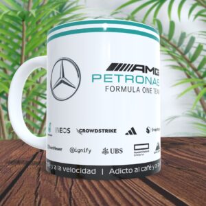Mercedes AMG F1 - Taza personalizada con nombre