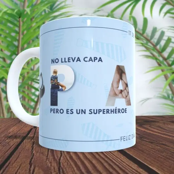Día del Padre - Regalo con taza personalizada con nombre (copia) - Imagen 2